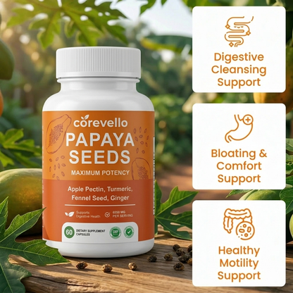 Corevello™ Papaya Seeds – The Complete Gut Reset Formula