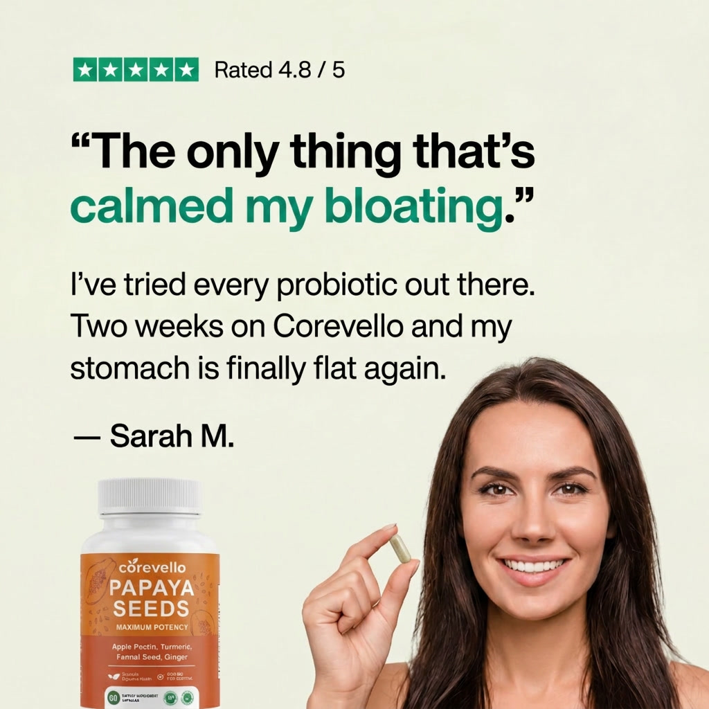Corevello™ Papaya Seeds – The Complete Gut Reset Formula