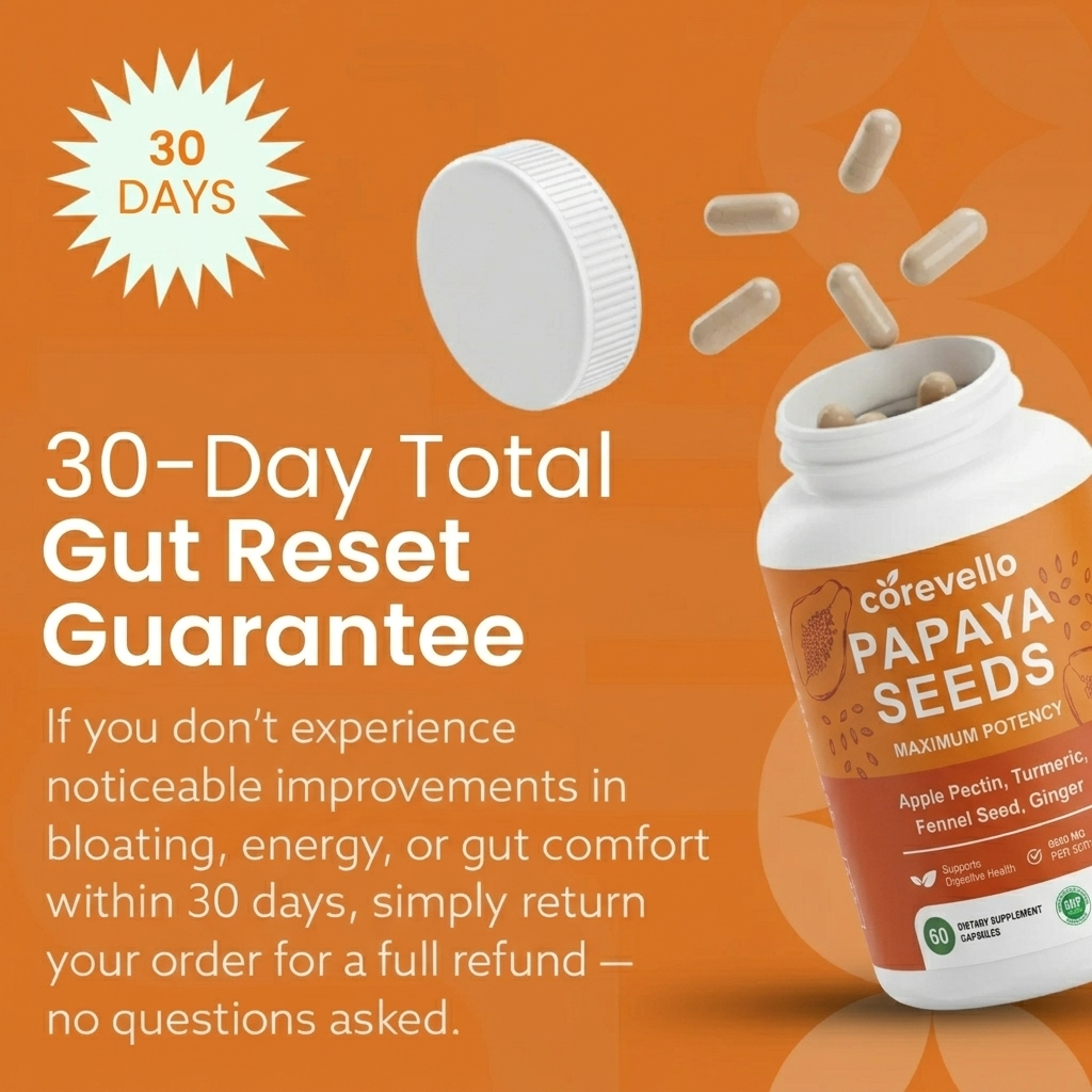 Corevello™ Papaya Seeds – The Complete Gut Reset Formula