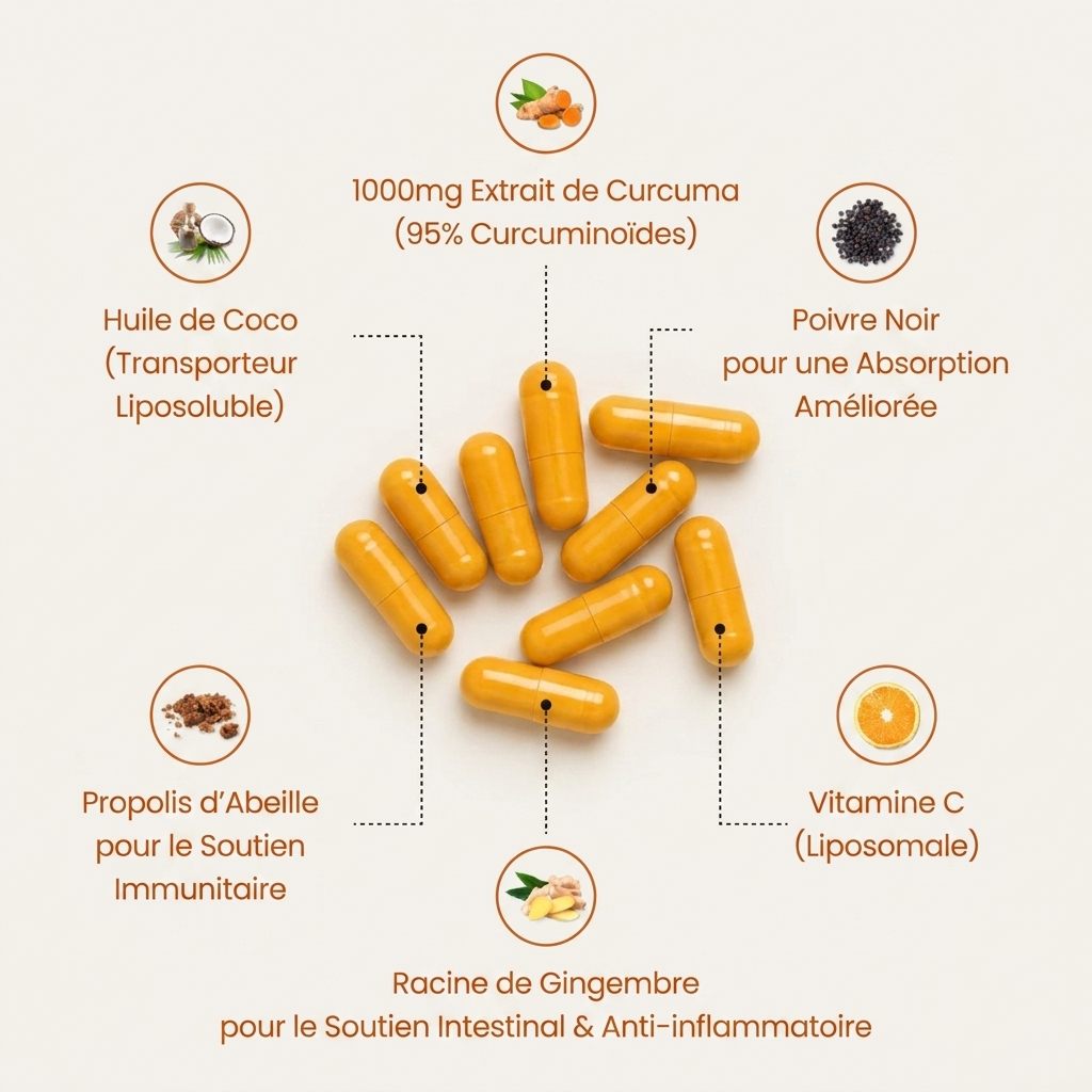 Gélules de curcuma (1 000 mg)